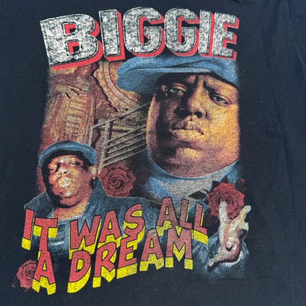 Biggie Smalls Notorious BIG IT WAS ALL A DREAM T Shirt Size‎ XL Black